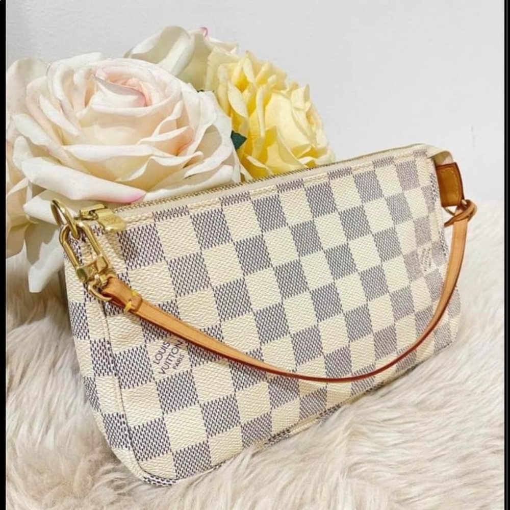 Louis Vuitton pochette accessories mini bag, damier azur - Picture 4 of 7